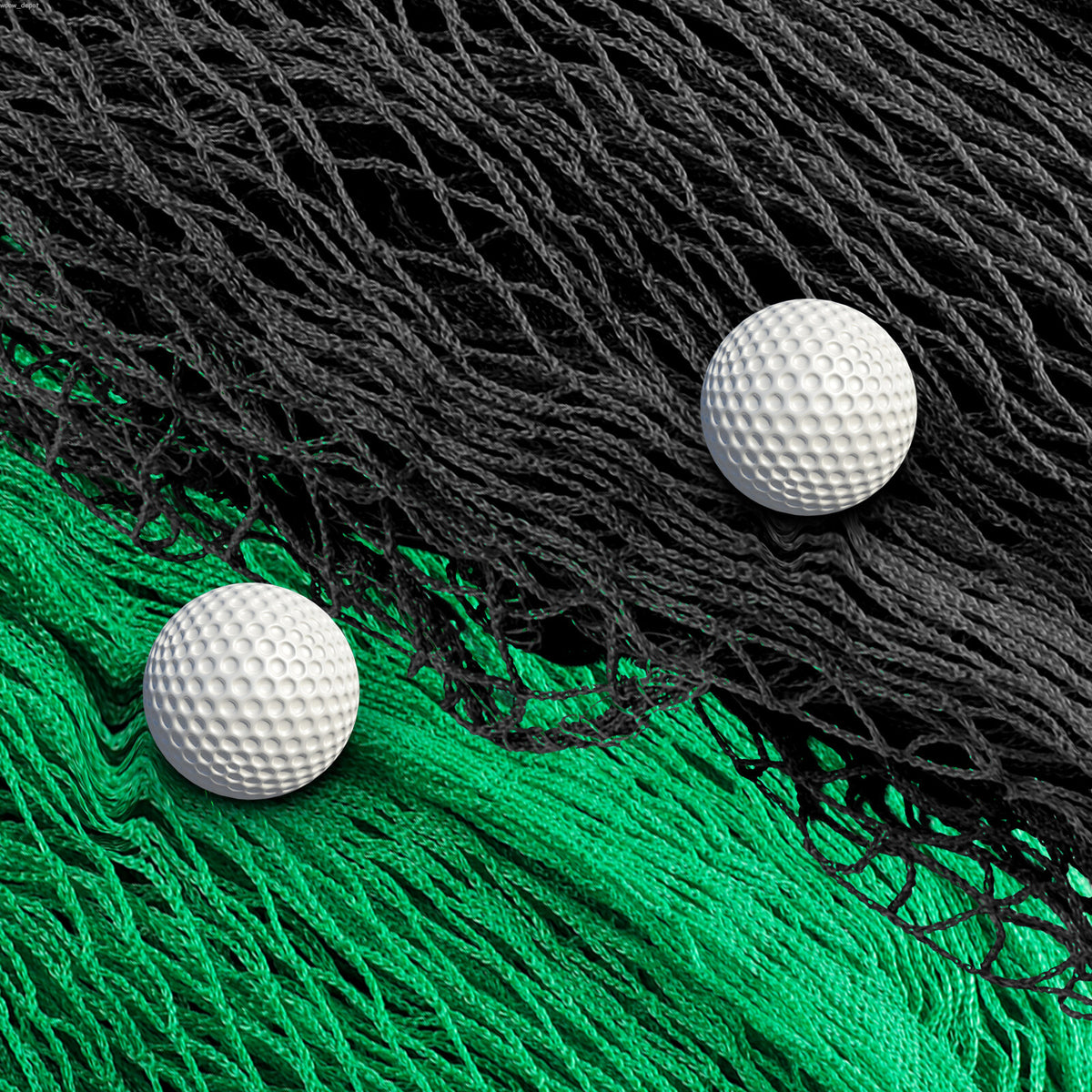 Golf Practice Barrier Net 10x10ft or 15ft High Impact Sports Netting