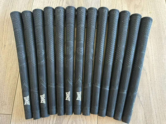 High Performance Golf Club Grips Midsize 13-Pack - Black, Durable & Secure