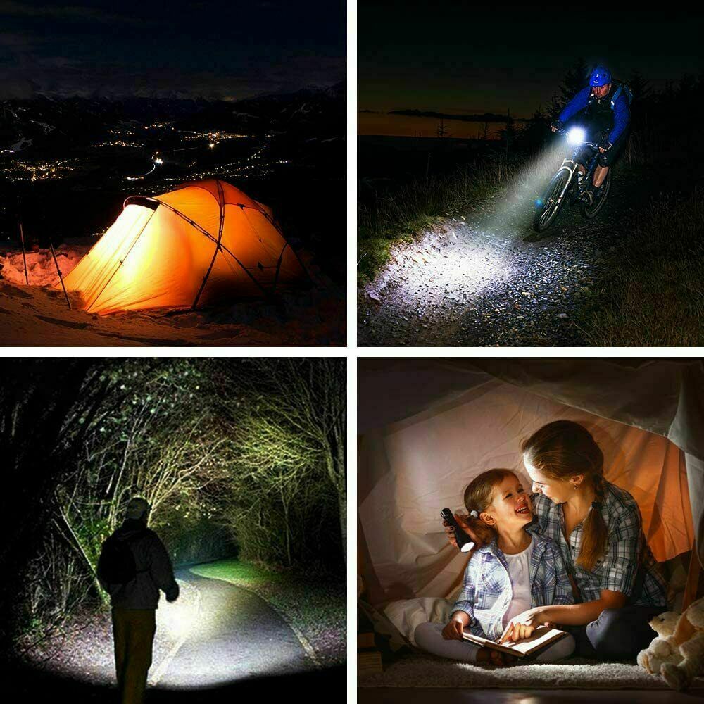 Super Bright LED Tactical Flashlight with Rechargeable Battery, 1000 Lumens