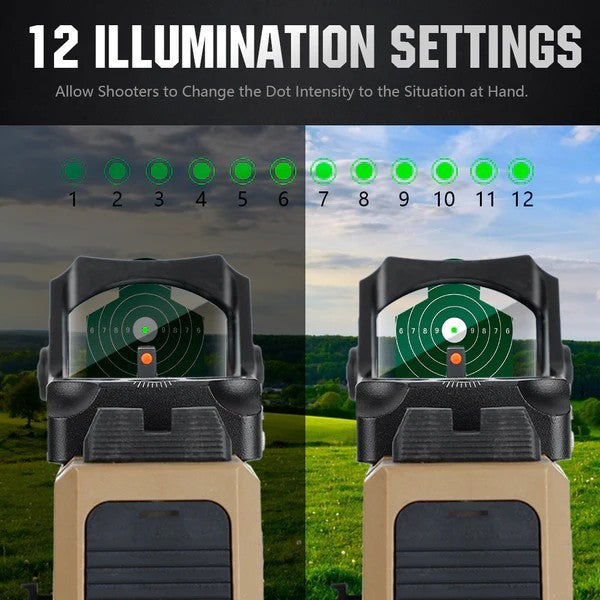Green Dot Micro Sight with RMR Footprint & Adapter for M&P M2.0 CORE