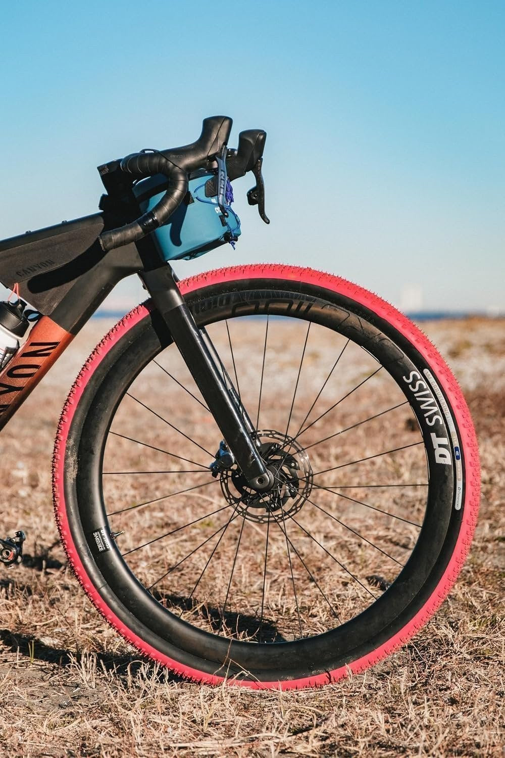 Panaracer GravelKing SK 700x45 Tubeless Folding Gravel Bike Tire Cranberry/Black