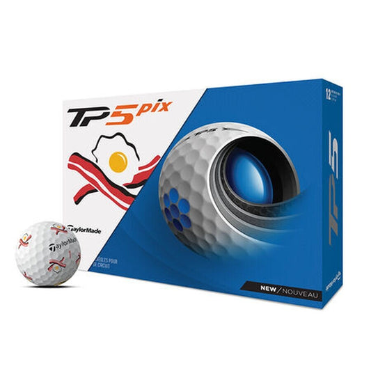 Limited Edition Bacon and Eggs Golf Balls - TP5 PIX Bulk Pack