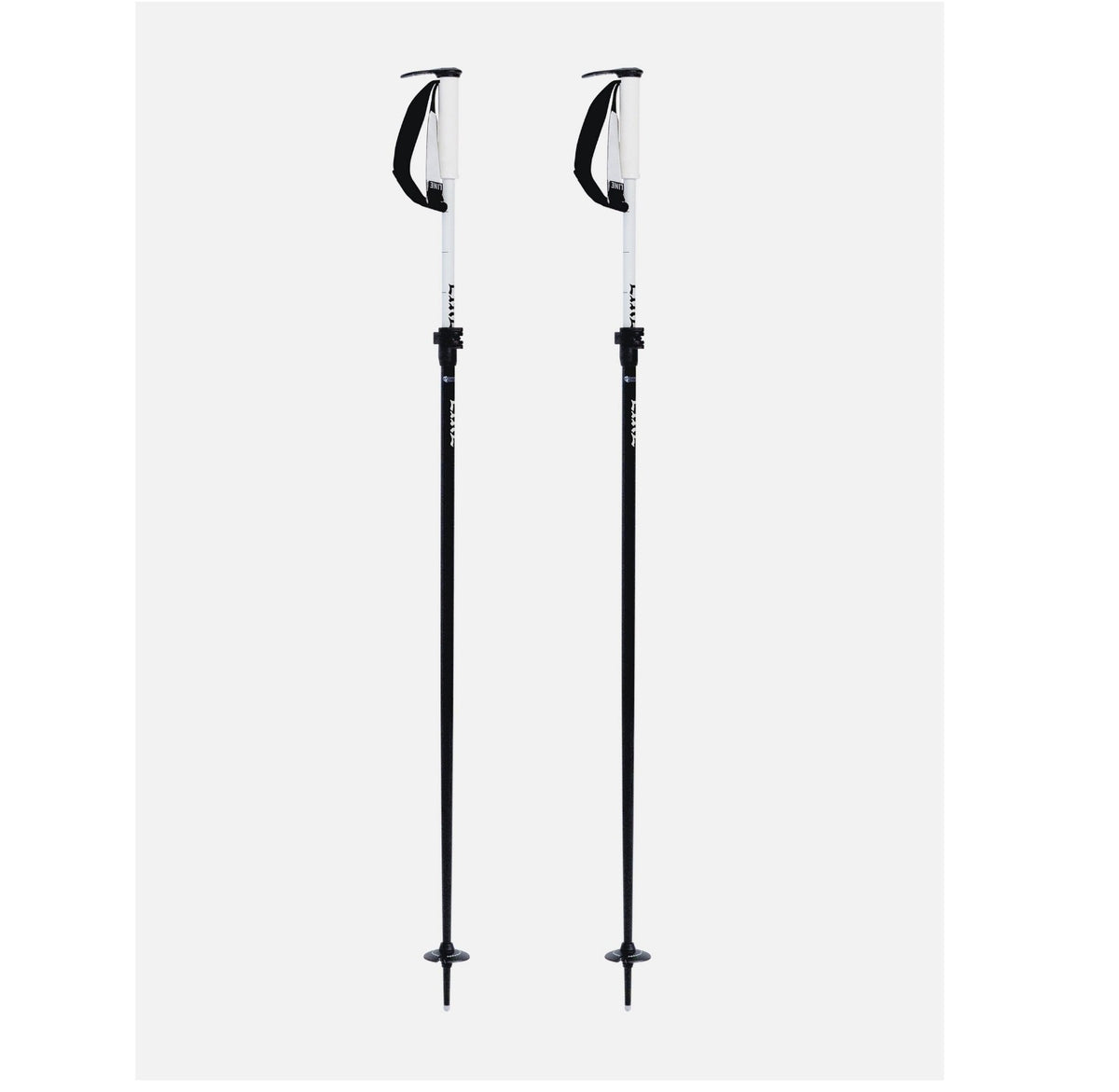 Line Paintbrush Ski Poles - Adjustable Black Skiing & Snowboarding Equipment