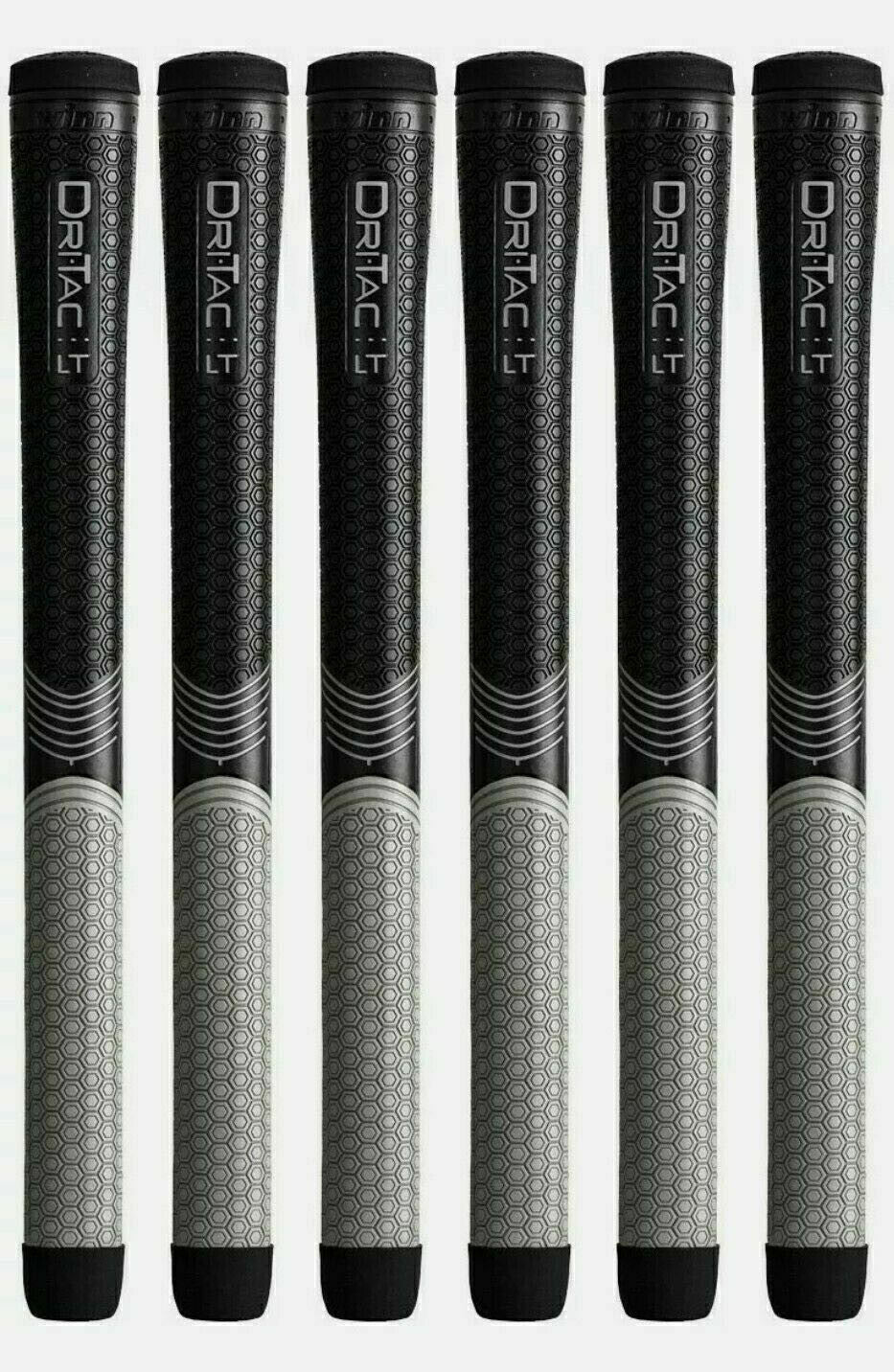 Golf Grip Set of 6 - Non-Slip, Shock Absorbing Winn Dri-Tac LT Standard