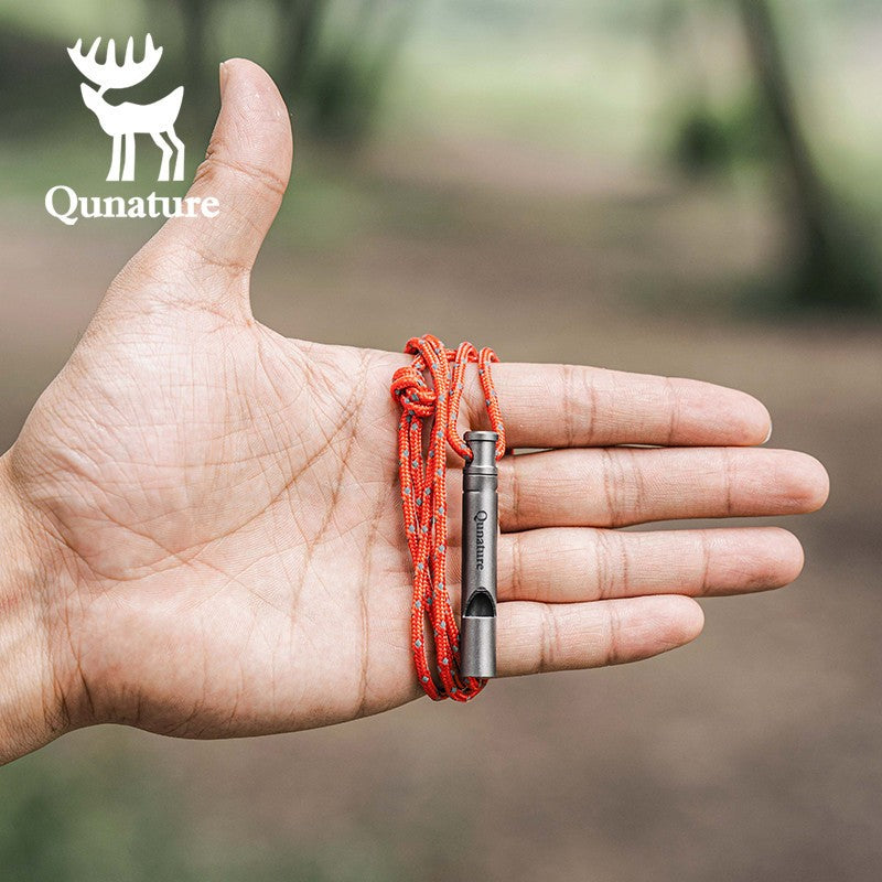 Titanium Emergency Whistle 120 dB Outdoor Survival Safety Gear