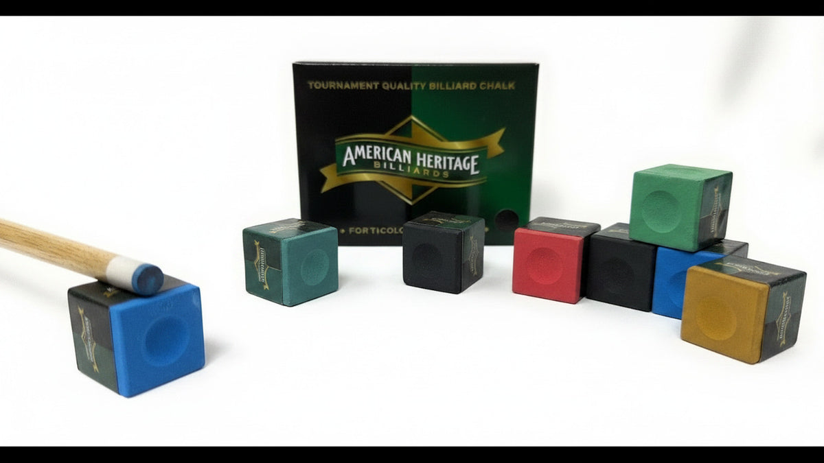 Multi-Color Pool Cue Chalk 12-Pack | Standard Cue Chalk Cubes for All Cues