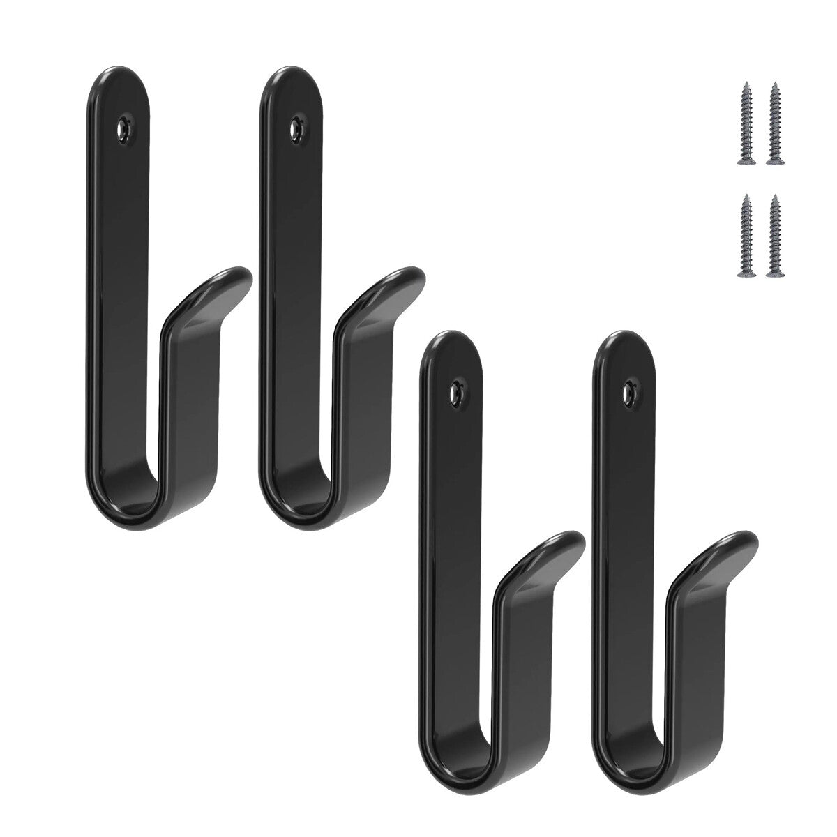 4 Pack Wall Mount Snowboard & Skateboard Storage Rack Hangers