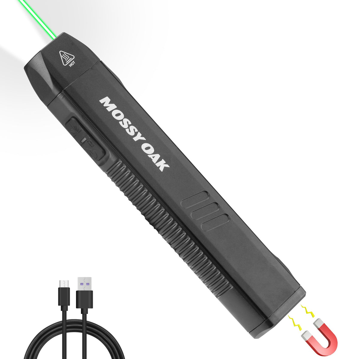 Rechargeable LED Flat Flashlight 1200LM with Magnetic Base & Red Light