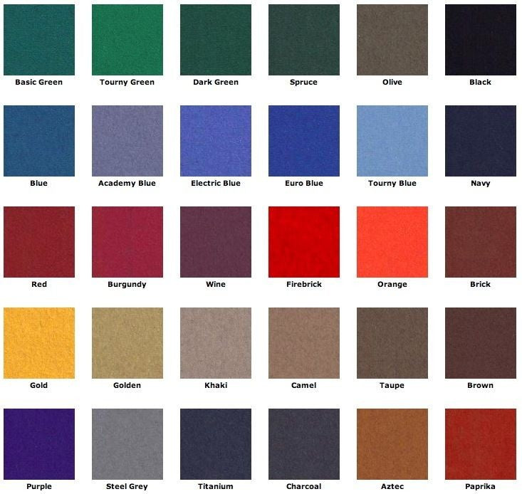 8' ProLine Classic Pool Table Felt - 21 oz Wool/Nylon, Medium Speed, Pre-Cut