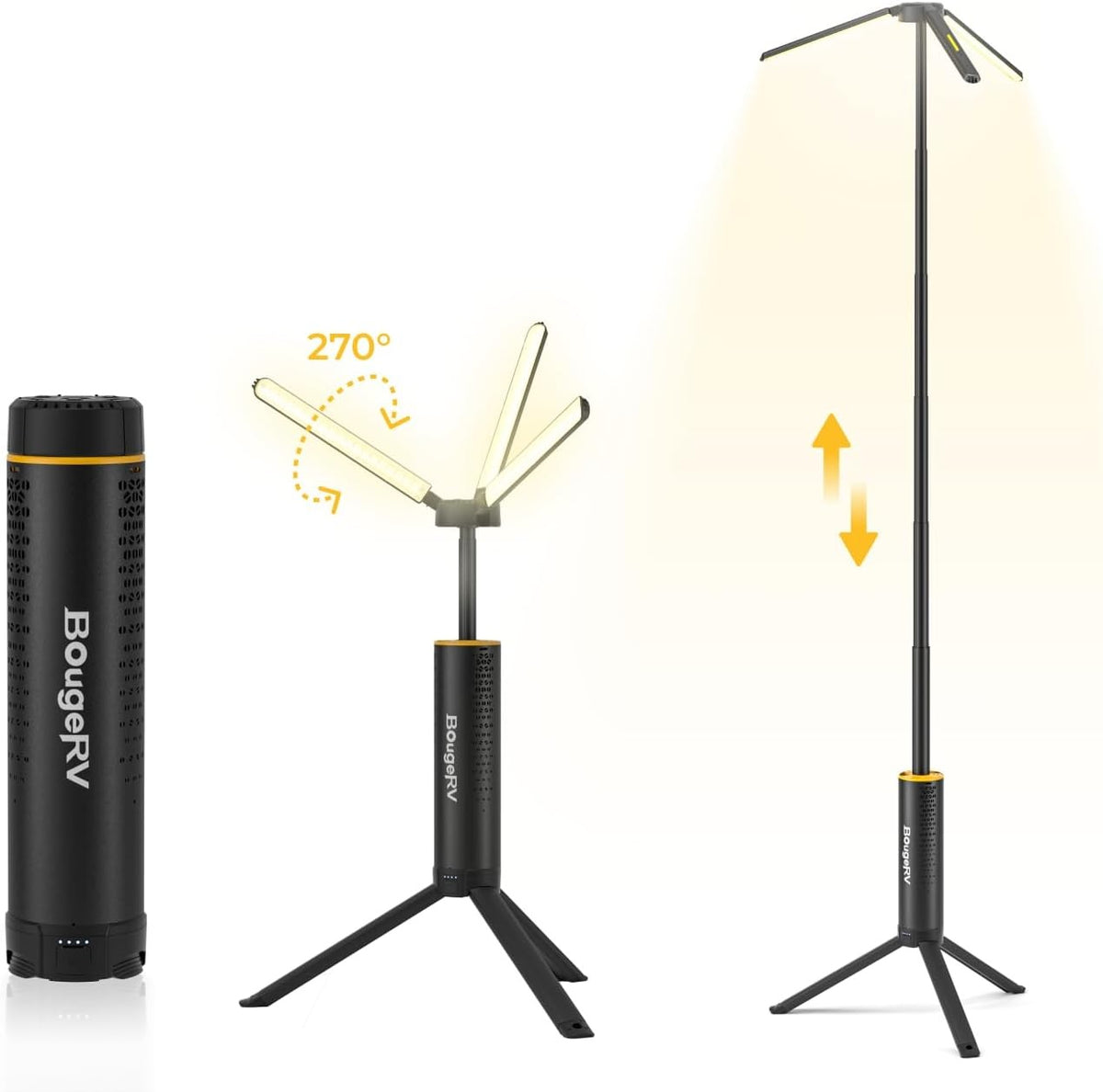Rechargeable Telescopic Camping Lantern LED Light with 15600mAh Battery