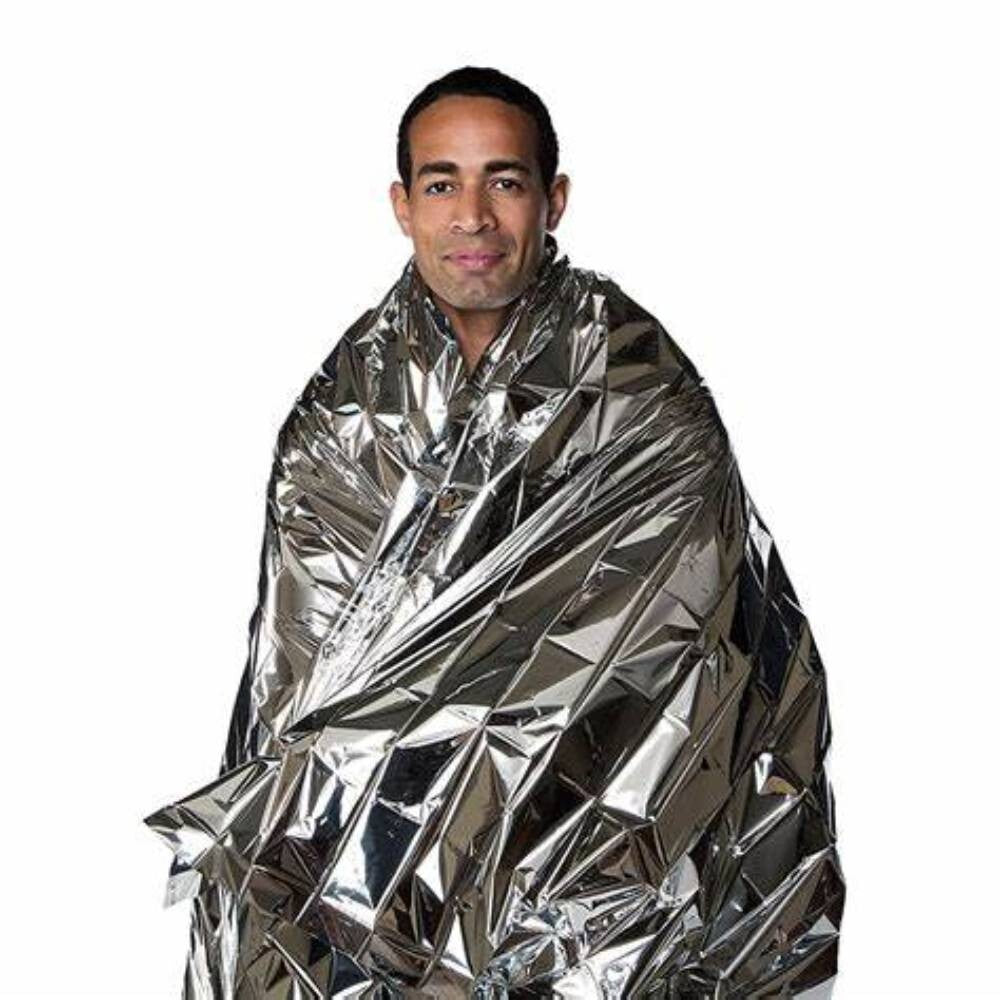 Emergency Solar Blanket Survival Heat Reflective Mylar 50 Pack