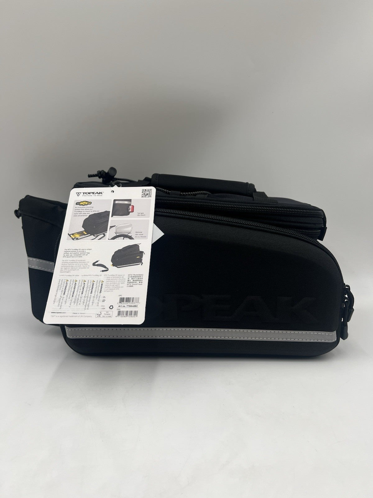 Rear Bicycle Bag with Spacious Storage and Easy Mounting - Black