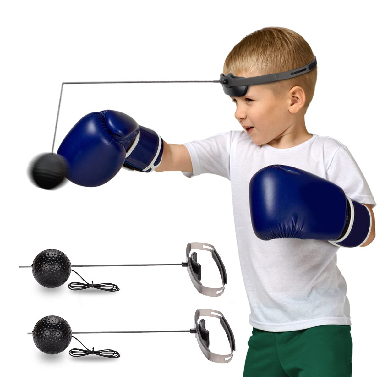 Boxing Reflex Ball Set for MMA Training, Speed & Accuracy Improvement