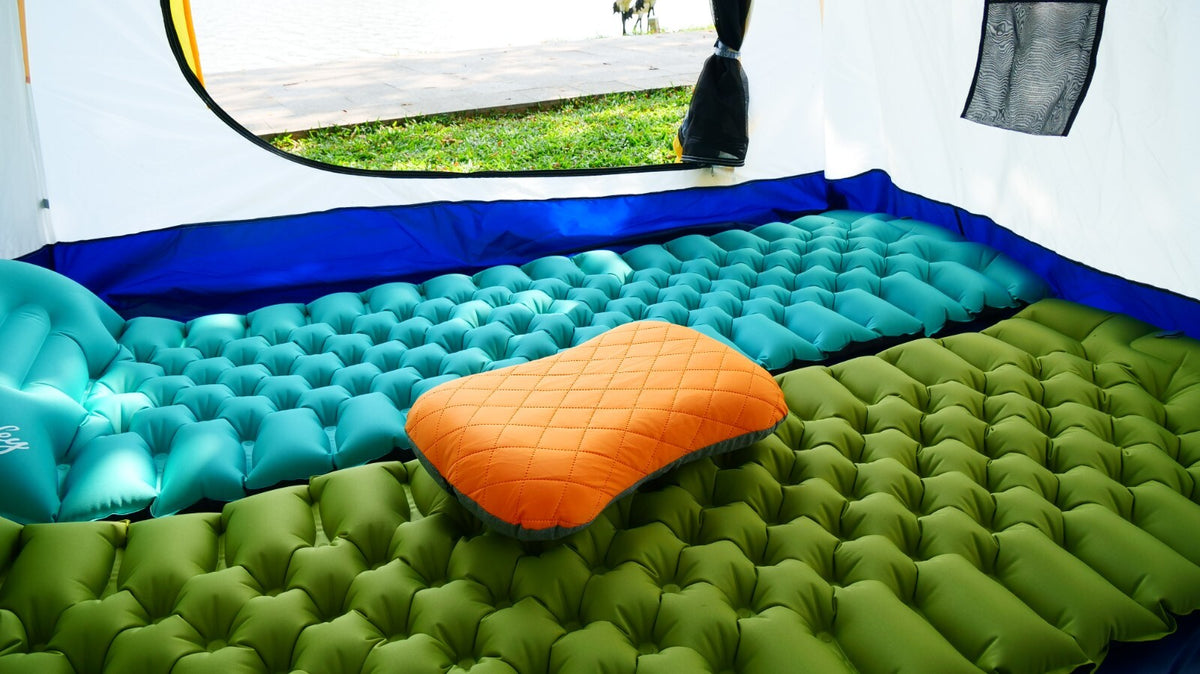 Portable Travel Inflatable Air Pillow with Pouch for Camping & Hiking