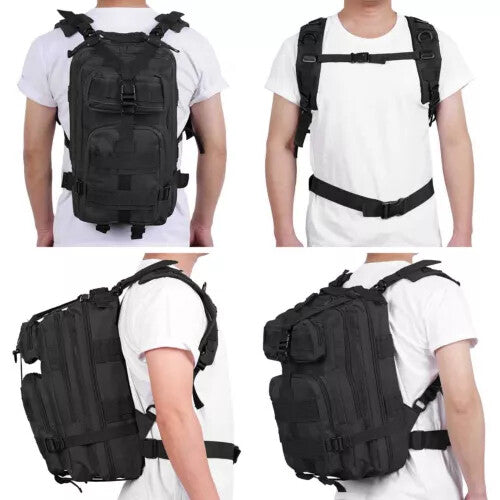 30L Military Tactical Backpack Waterproof Hiking Rucksack Travel Bag