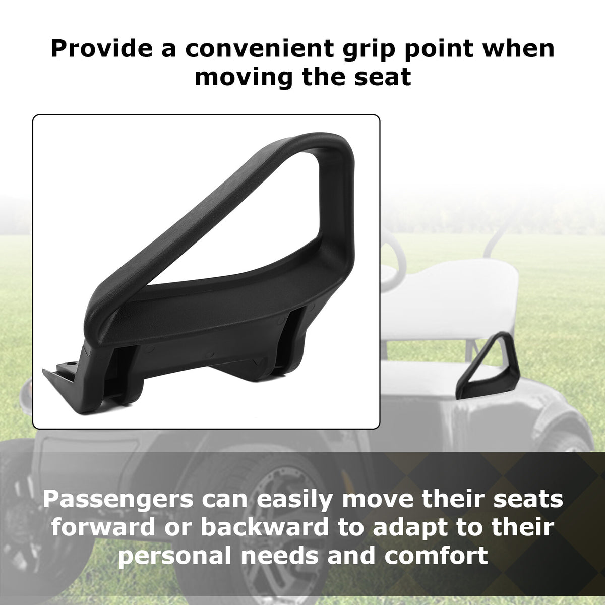 Golf Cart Seat Handle Pair for EZGO TXT 1994-Up Gas & Electric Models