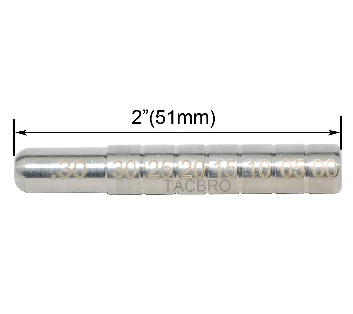 30 Caliber Muzzle Wear Gauge Tool for Gunsmithing - .300 to .303 Diameter
