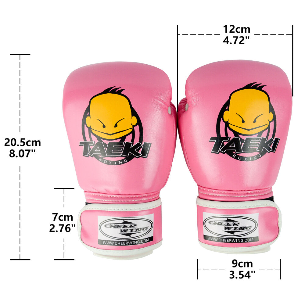 Kids Boxing Gloves 4oz PU Leather Cartoon MMA Training Sparring Gloves