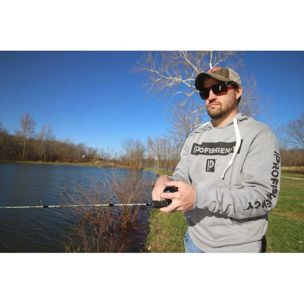 34-Inch Fiberglass Spinning Fishing Combo with Micro Reel and Camo Pattern