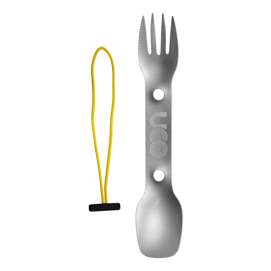 3-in-1 Titanium Camping Spork Fork Spoon Knife Ultralight Cutlery