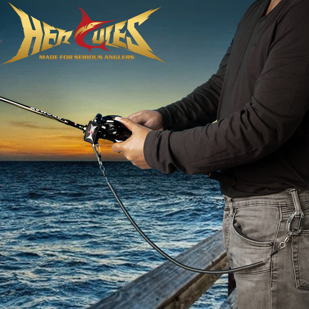 Retractable Fishing Lanyard Coiled Tether for Fishing Gear Safety - 5.9 Inch