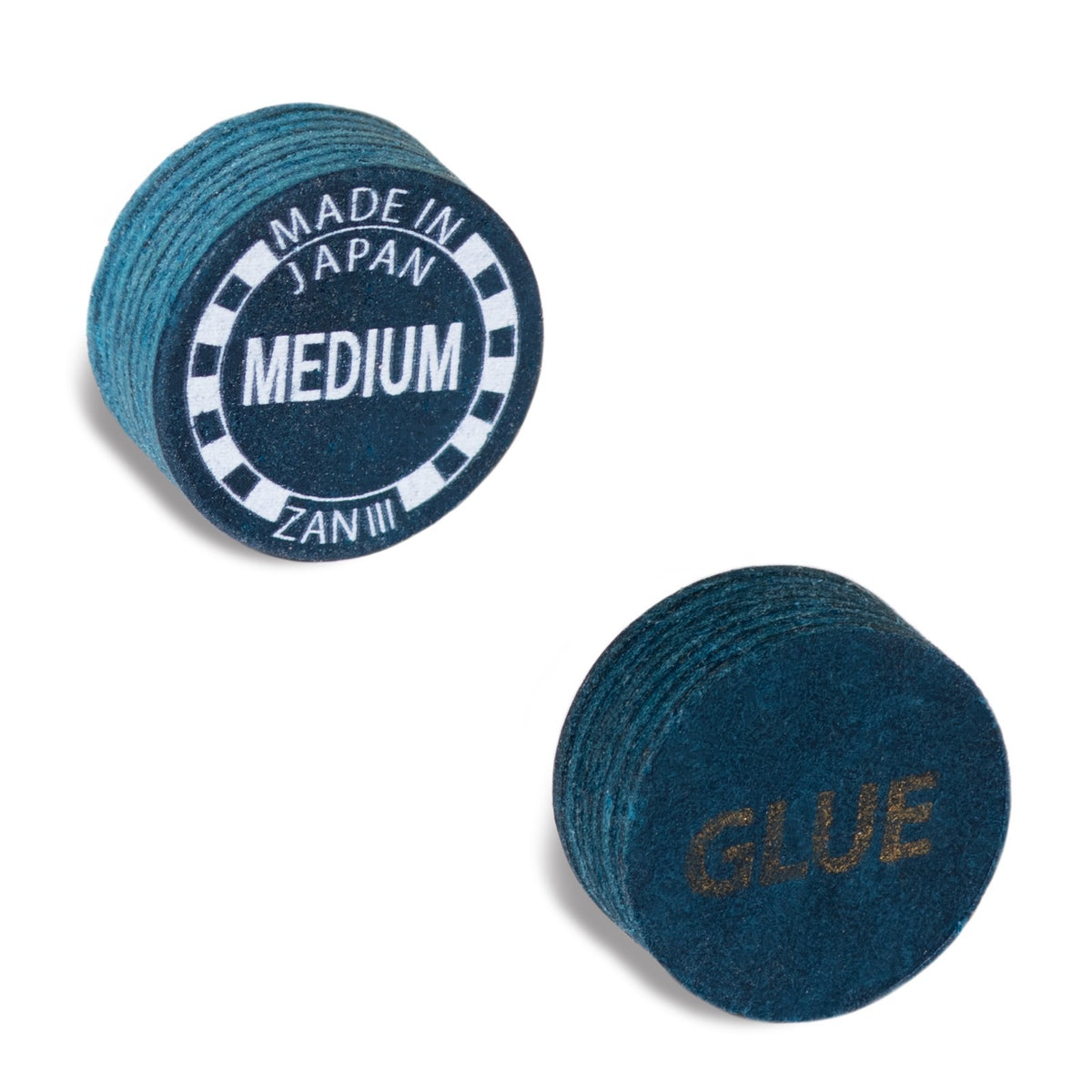 ZAN III Medium Pool Cue Tip – 8-Layer Leather, 14 mm