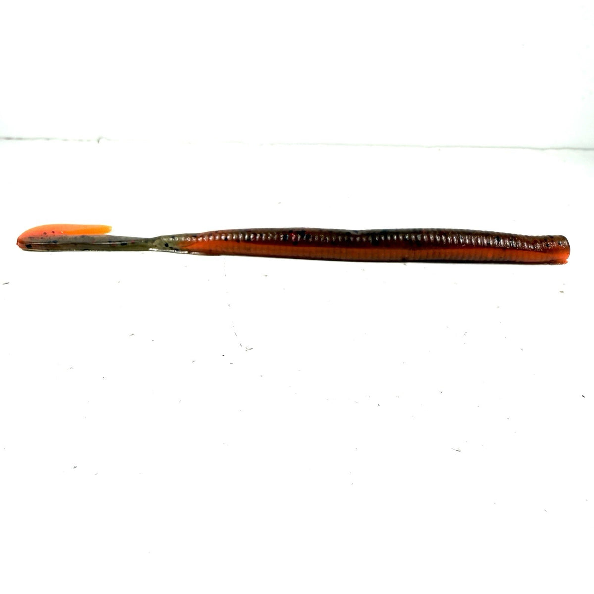 6-Inch Hand Poured Plastic Worm with Topple Tail - Turbo Craw Color