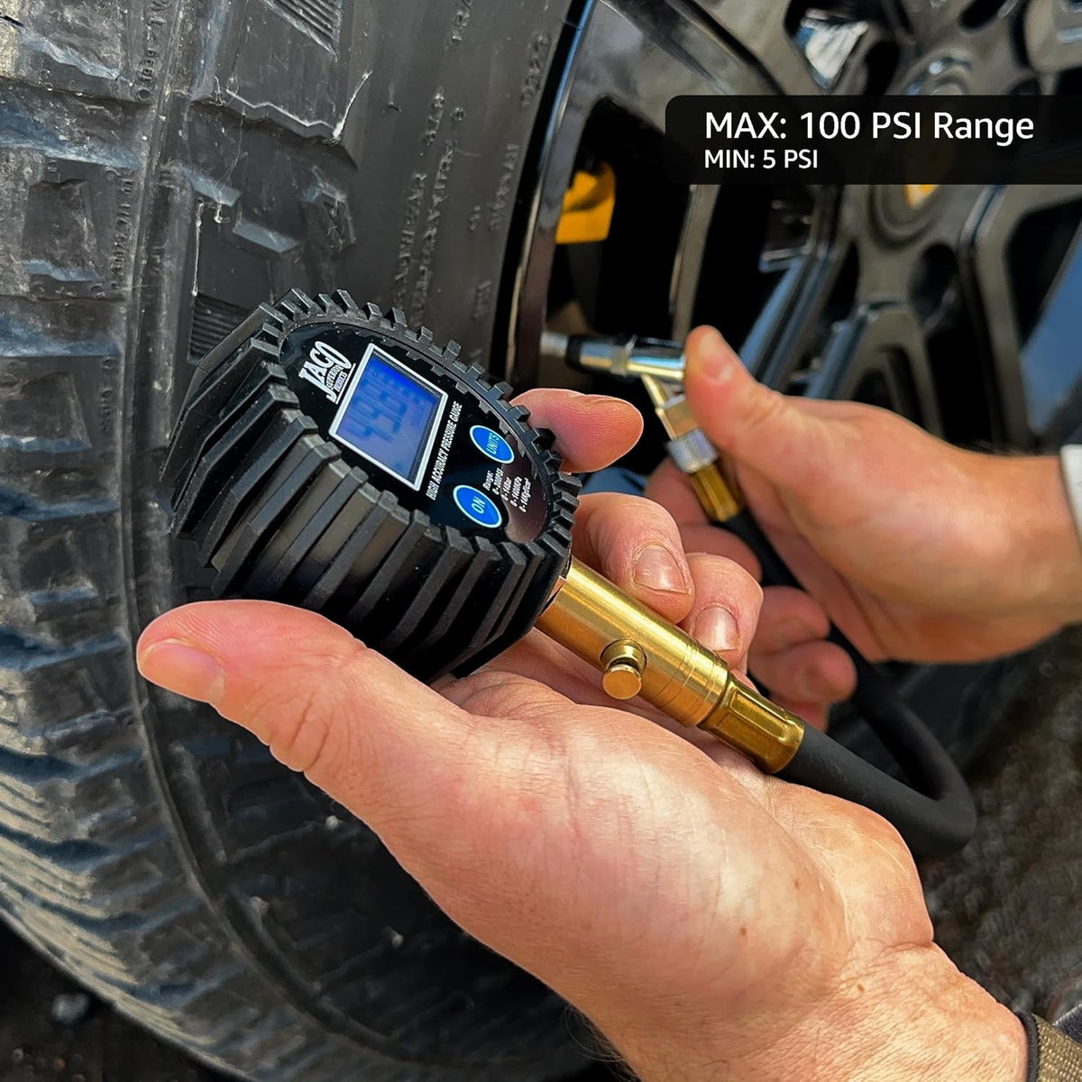 Digital Tire Pressure Gauge 100 PSI - Professional Accuracy & Robust Design