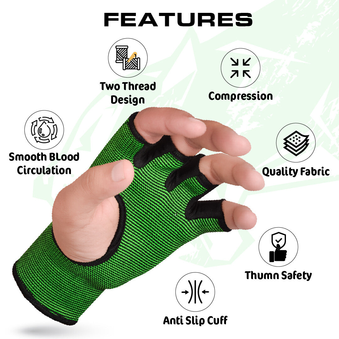 Non-Padded Boxing Inner Gloves Hand Wraps for MMA Kickboxing & Weightlifting