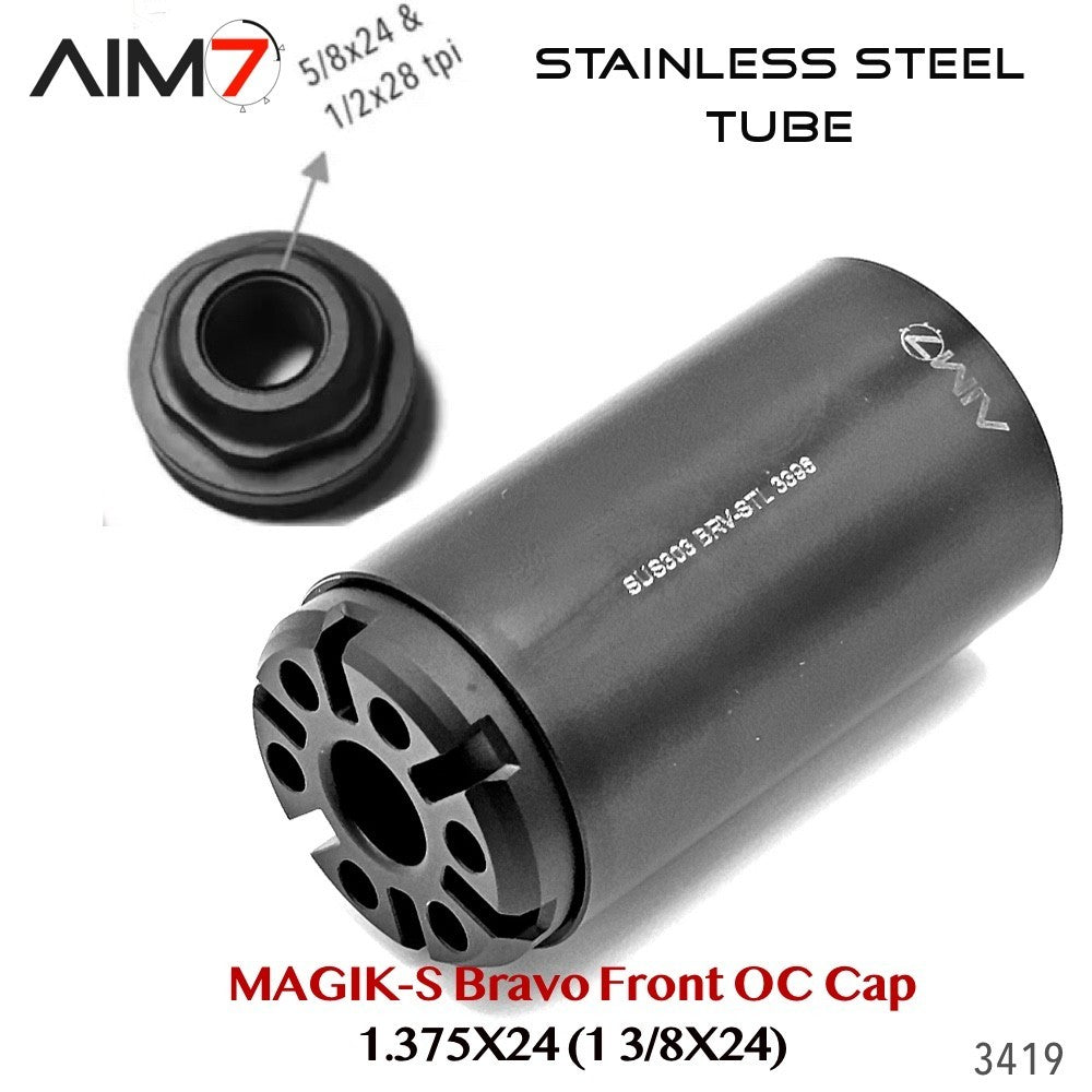 Modular Tube Assembly 1.375x24 HUB for Bravo-Pattern Systems - Stainless Steel