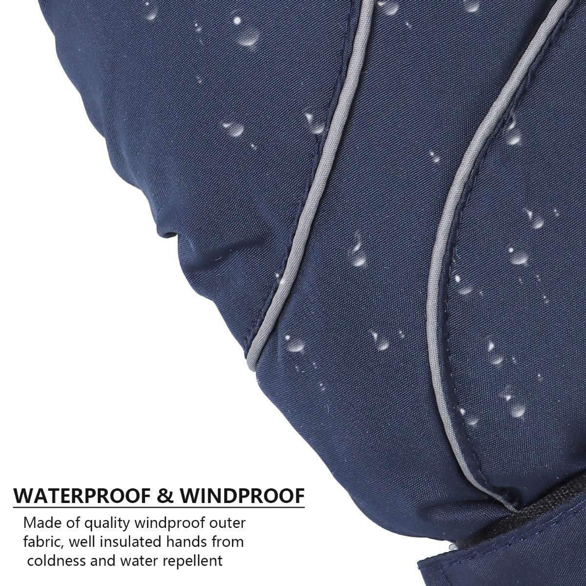 Kids Waterproof Windproof Winter Gloves for Snow and Outdoor Activities