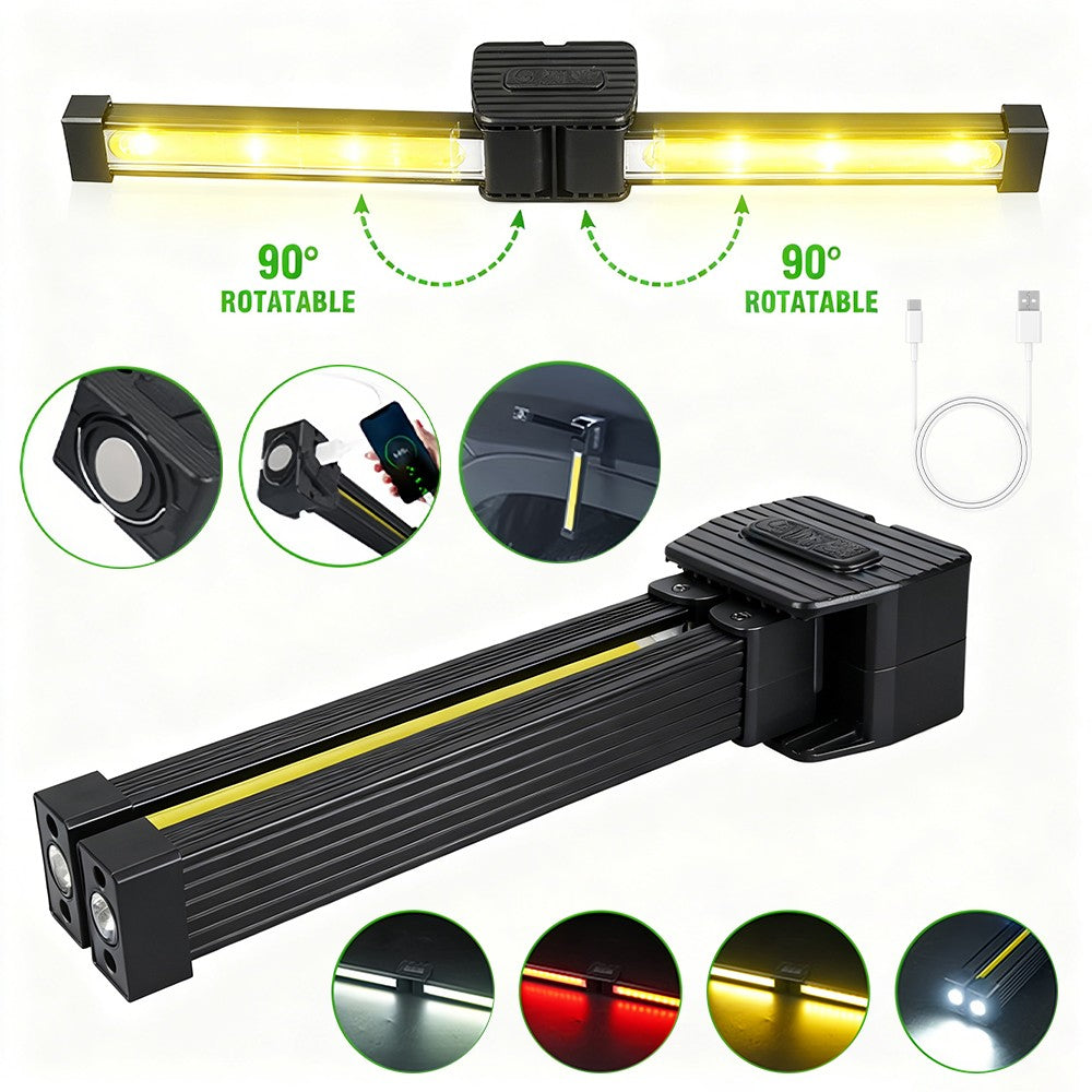 Rechargeable COB LED Work Light with Magnetic Base Flashlight