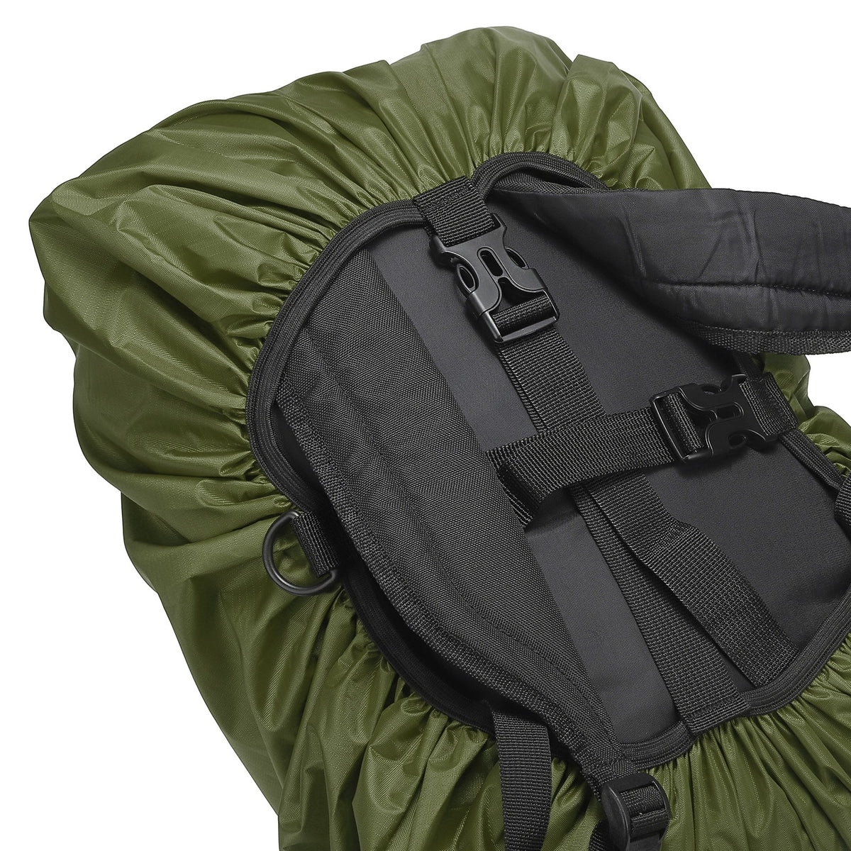 45L Waterproof Backpack Rain Cover Oxford Cloth Dark Green - Hiking & Travel
