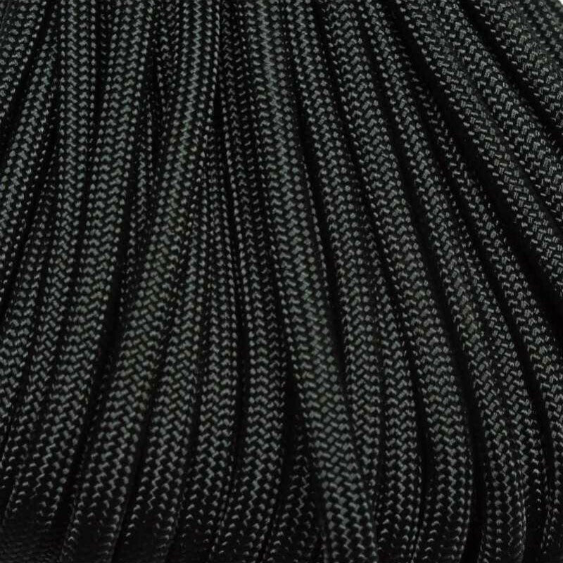 550 Paracord Black 100 FT. Made in USA, Survival & Camping Cord
