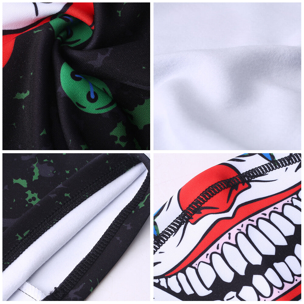 3D Print Fleece Neck Warmer Gaiter Winter Face Mask Scarf for Outdoor Sports