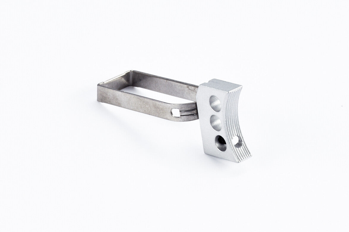 Match-Grade 1911 Aluminum Trigger with Long Pad - Compatible Firearm Part