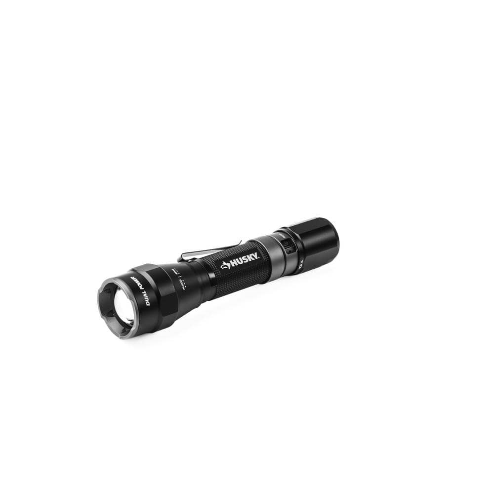 Rechargeable LED Flashlight 1200 Lumens Focus & Dual Power with USB-C
