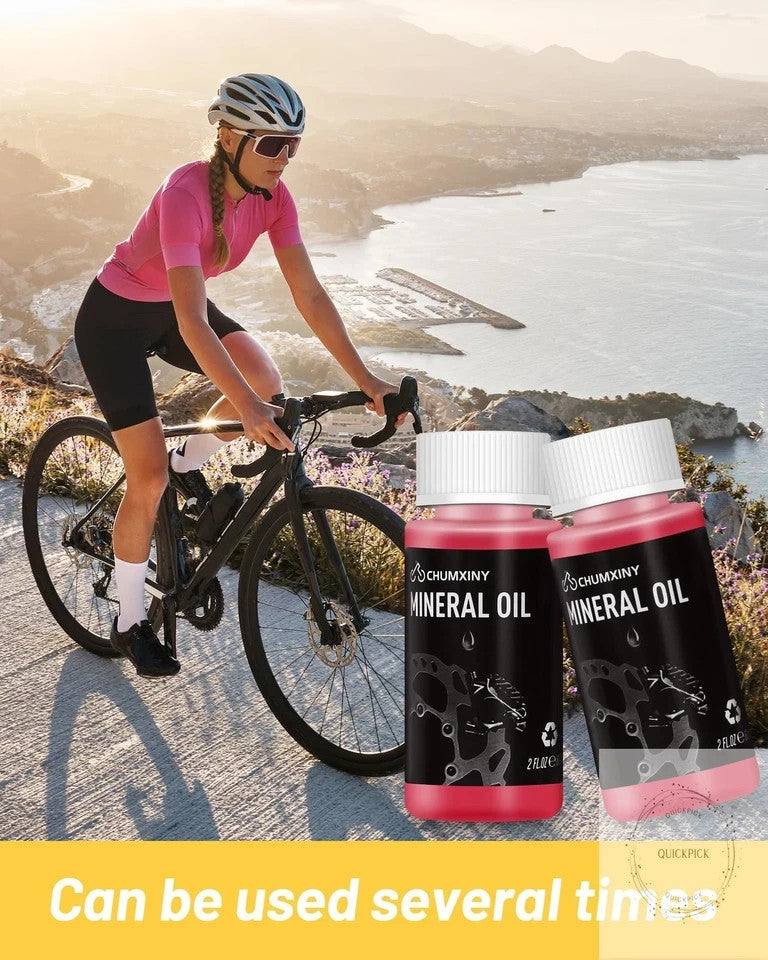 Bike Hydraulic Brake Bleed Kit for Mountain Bikes with Mineral Oil