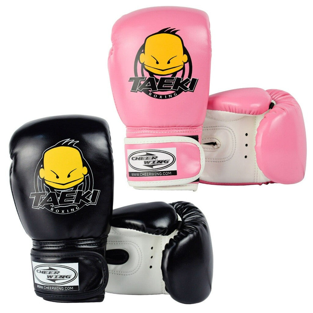 Kids Boxing Gloves 4oz PU Leather Cartoon MMA Training Sparring Gloves