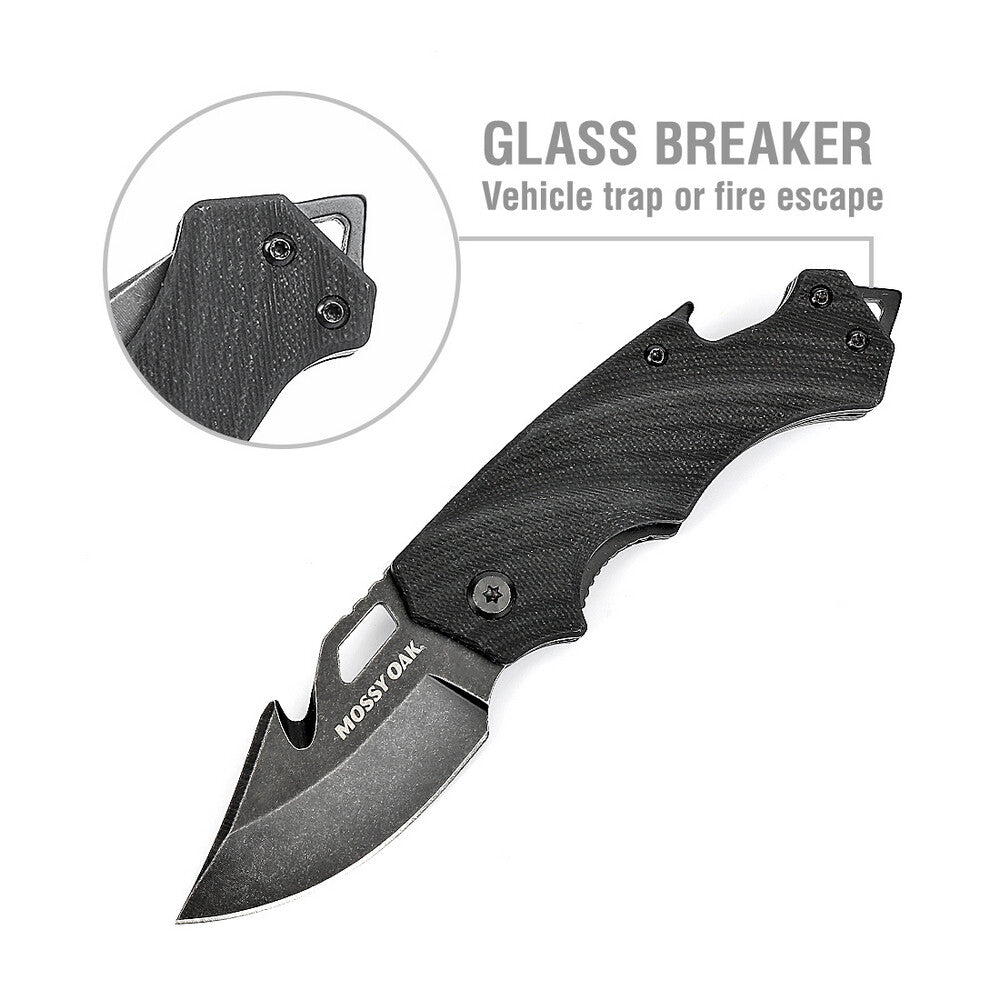 Folding Pocket Knife with G10 Handle 2.5-Inch Blade Multifunction EDC Tool