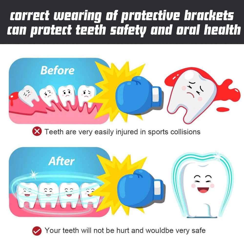 Gel Gum Mouth Guard Shield Case for Teeth Grinding Boxing MMA Sports Protection