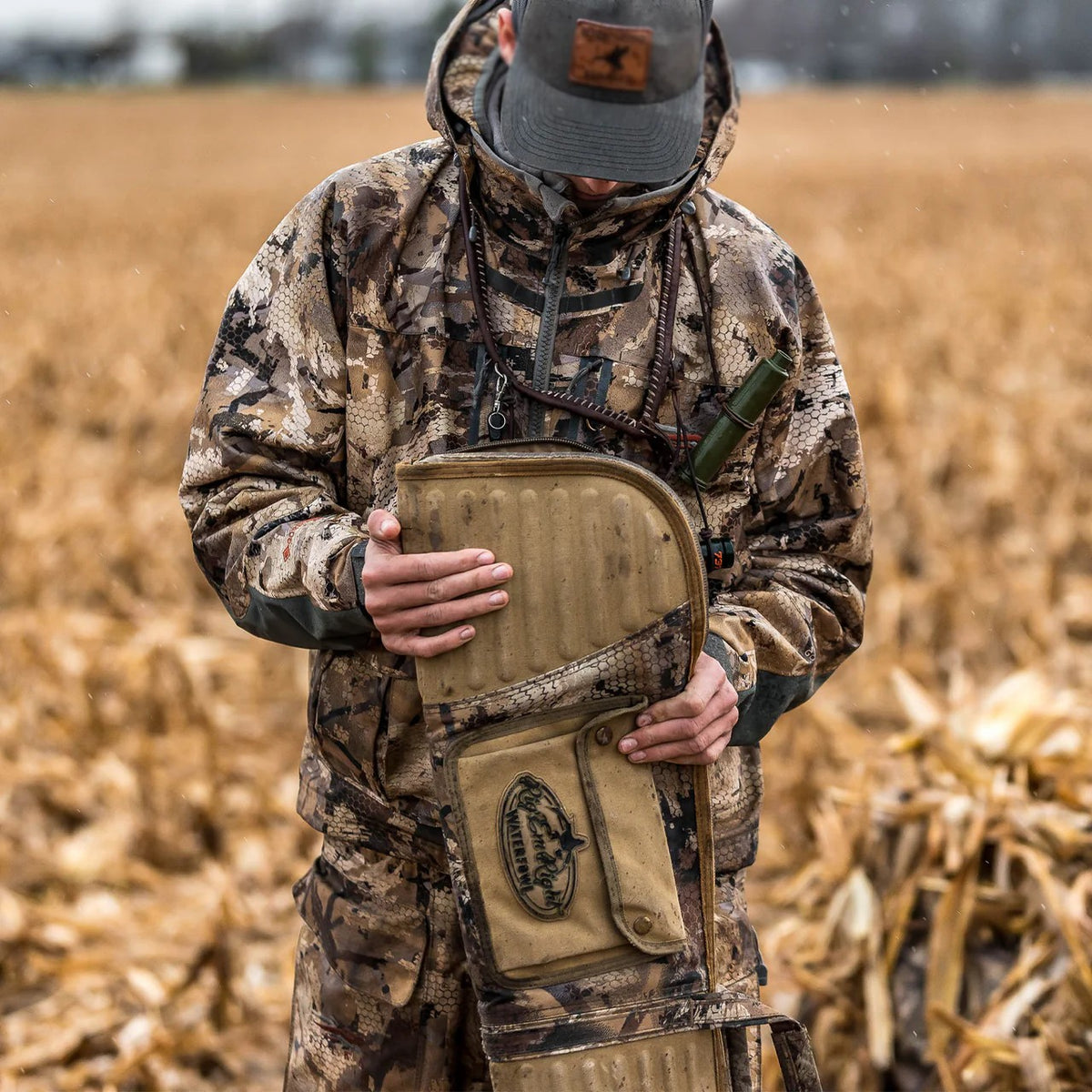 Floating Gun Case Waterproof Rifle Storage Bag with Pockets - Brown Camo