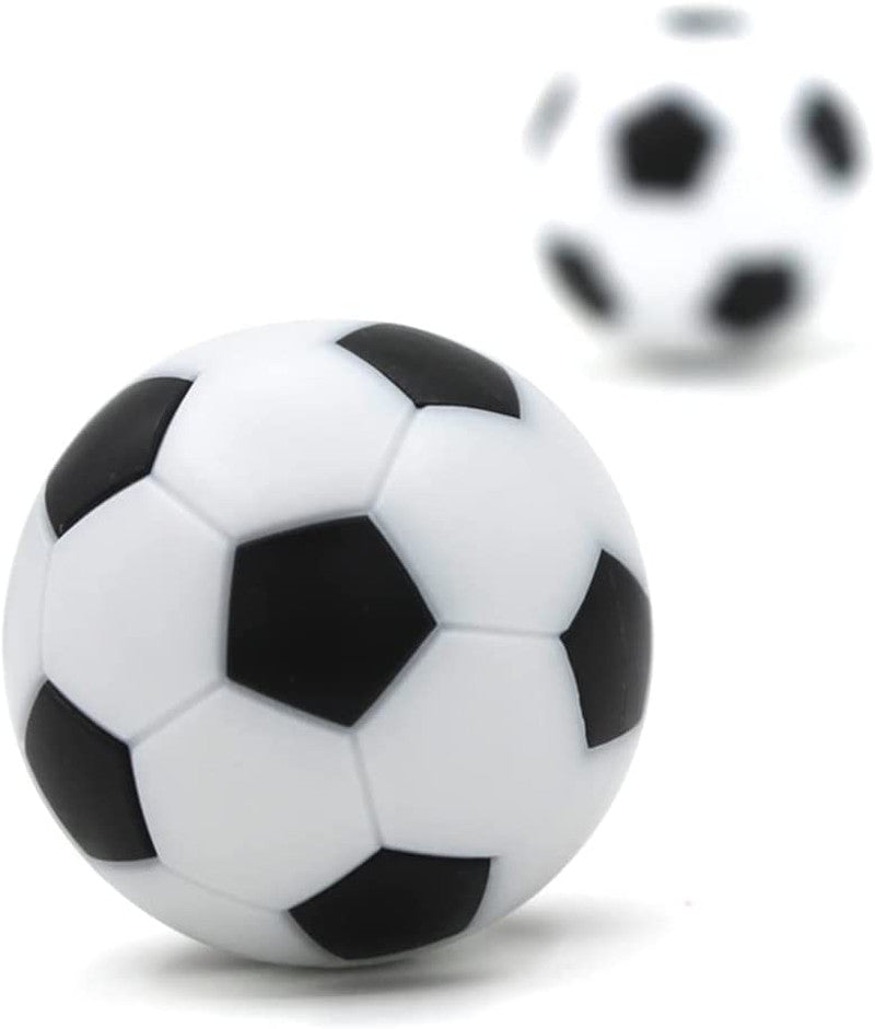 32mm Foosball Balls - 16 Pcs Official Mini Table Footballs, Black & White
