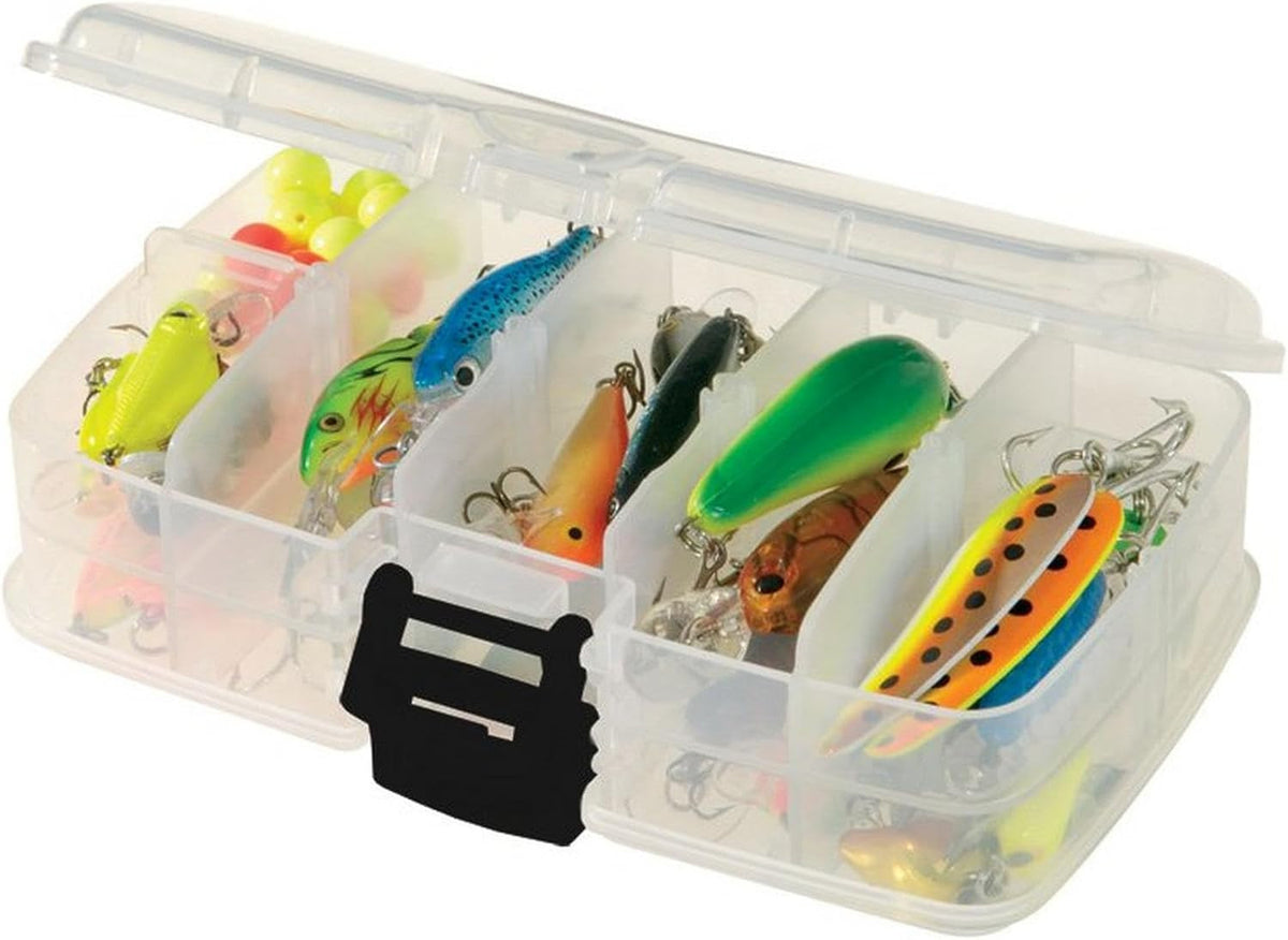 Small Double-Sided Tackle Box with Adjustable Compartments - Premium Fishing Storage