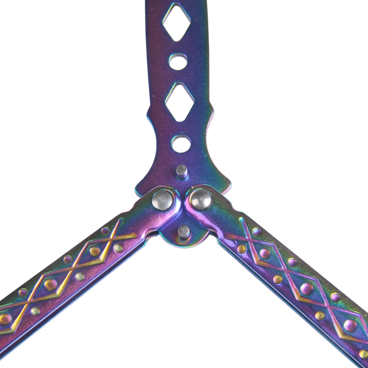 Stainless Steel Butterfly Trainer Practice Tool - Unsharp Blade for Safe Flipping