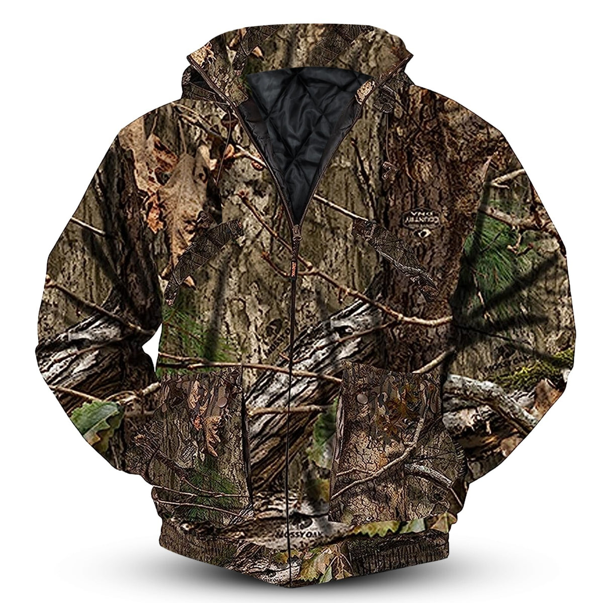 Insulated Waterproof Camouflage Hunting Jacket with Multiple Pockets