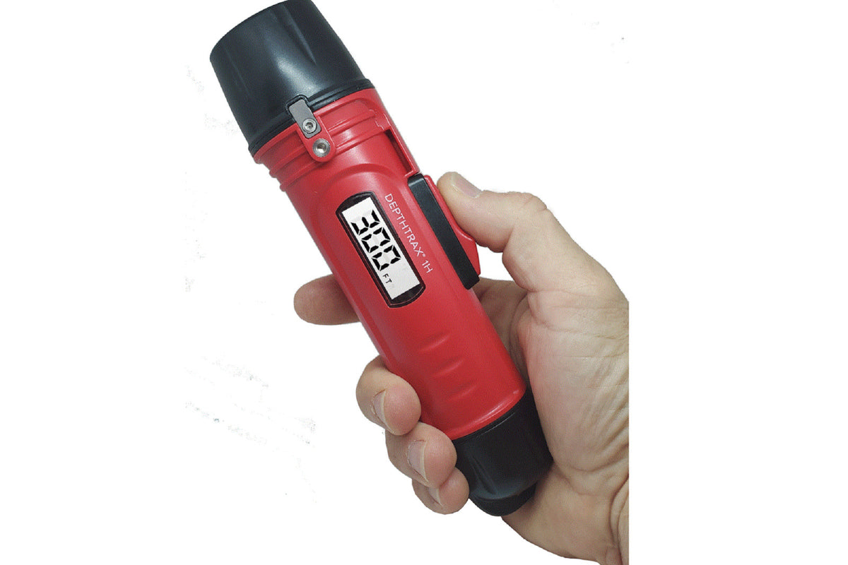 Handheld Depth Finder with Temperature - Waterproof Fish & Water Depth Meter