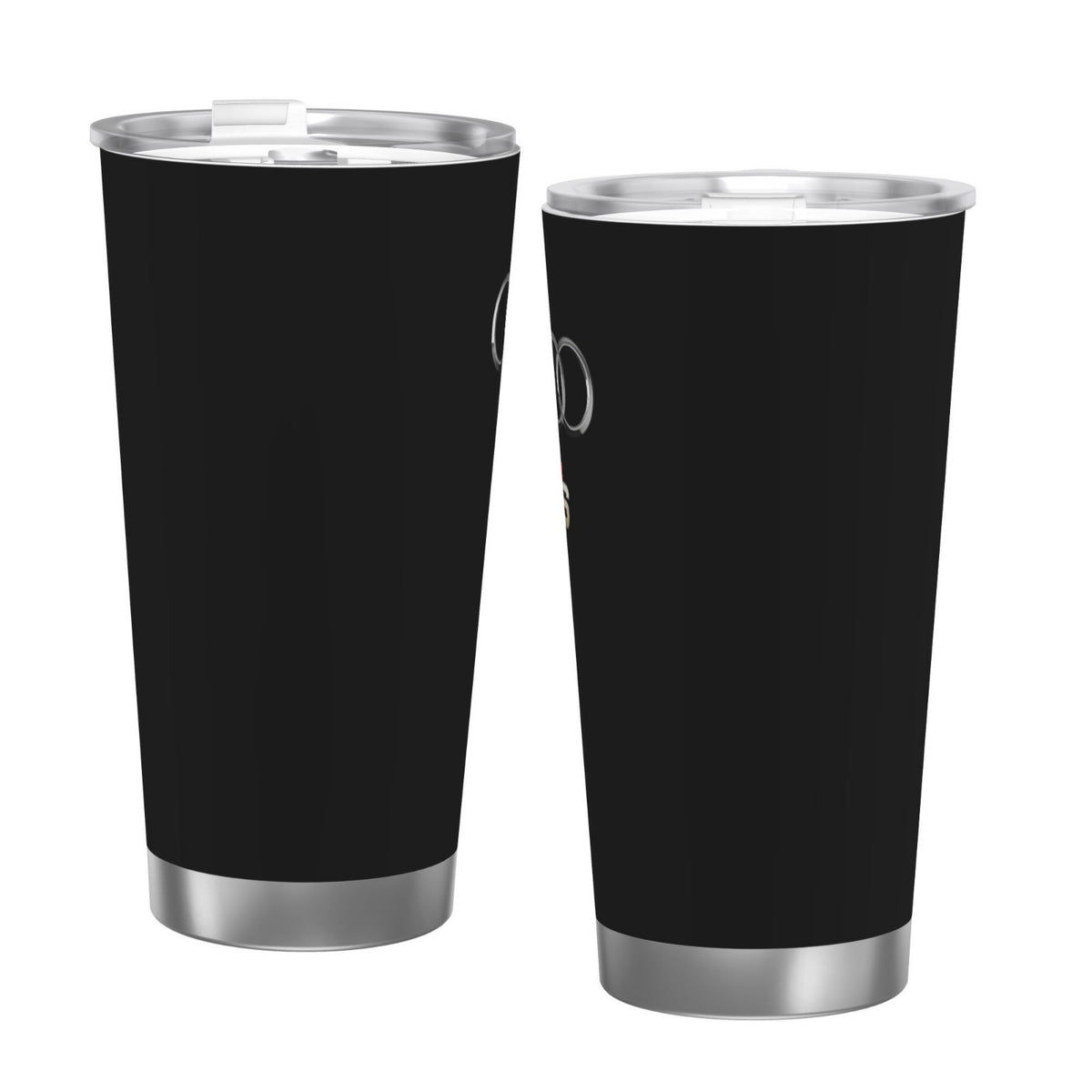 20oz Car Water Bottle Thermos with Cold & Hot Drink Insulation - Black