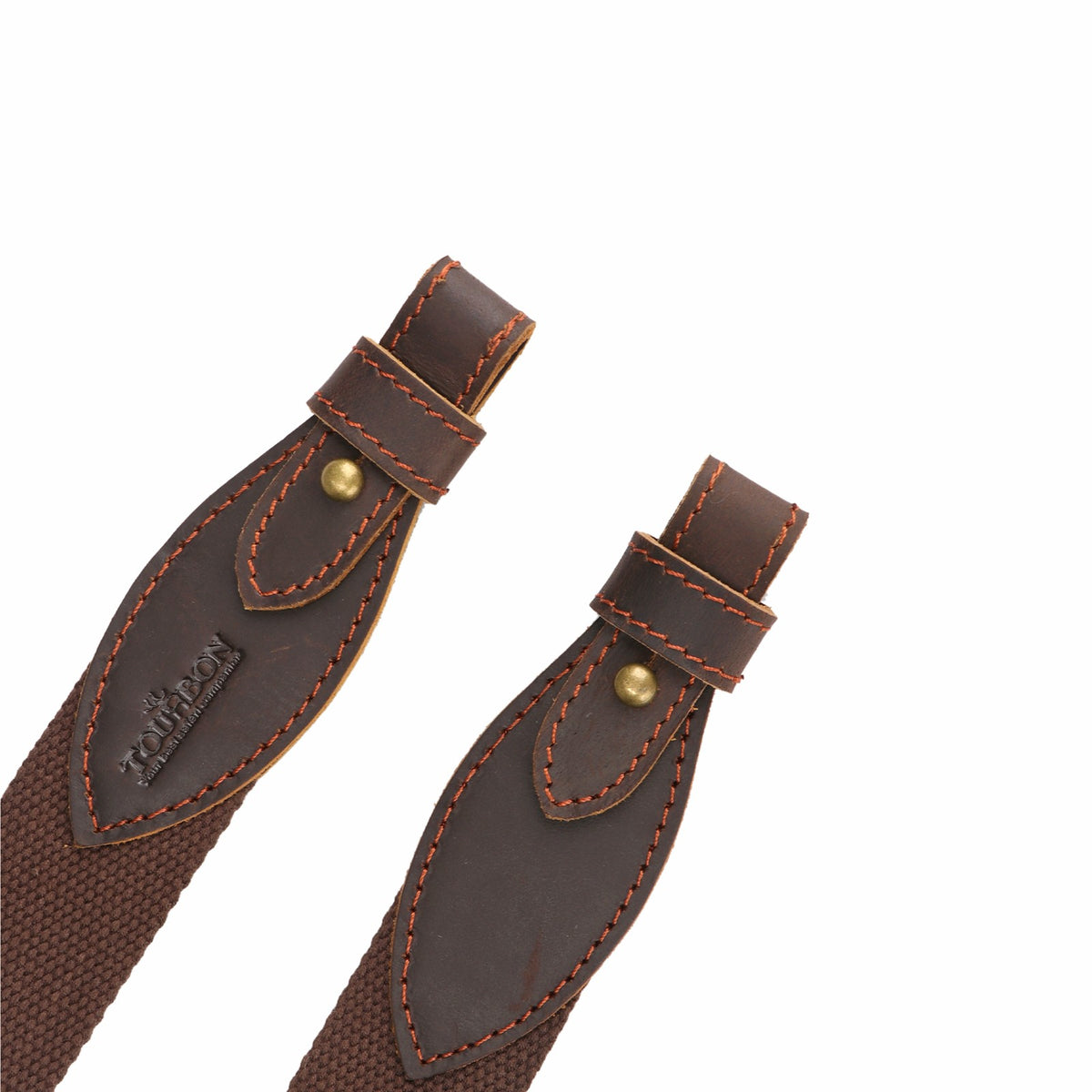 Adjustable Hunting Rifle Sling Webbing Strap with Leather Ends - Universal Fit