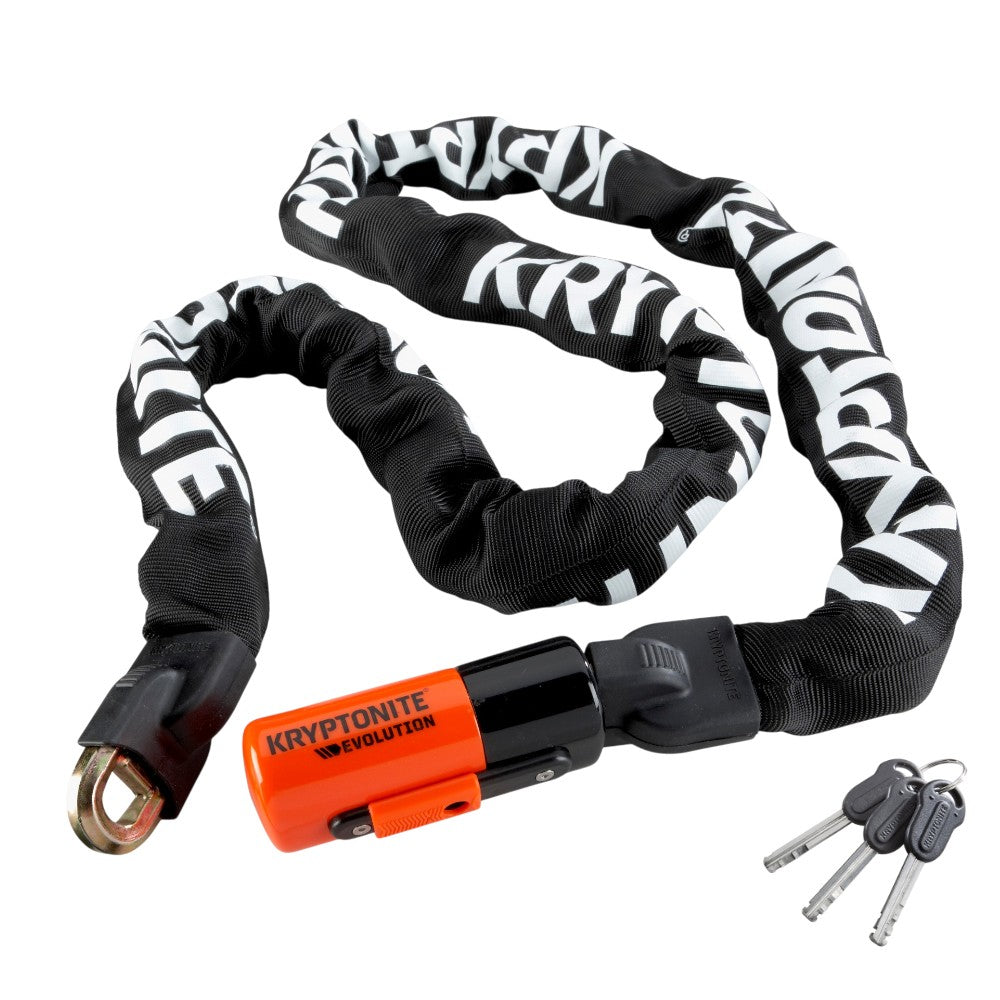 Kryptonite Evolution Series 4 1016 Bicycle Chain with 3 Keys - 5.25ft